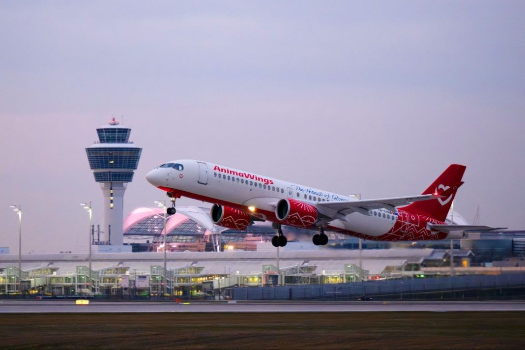 AnimaWings a lansat zborul direct București – München